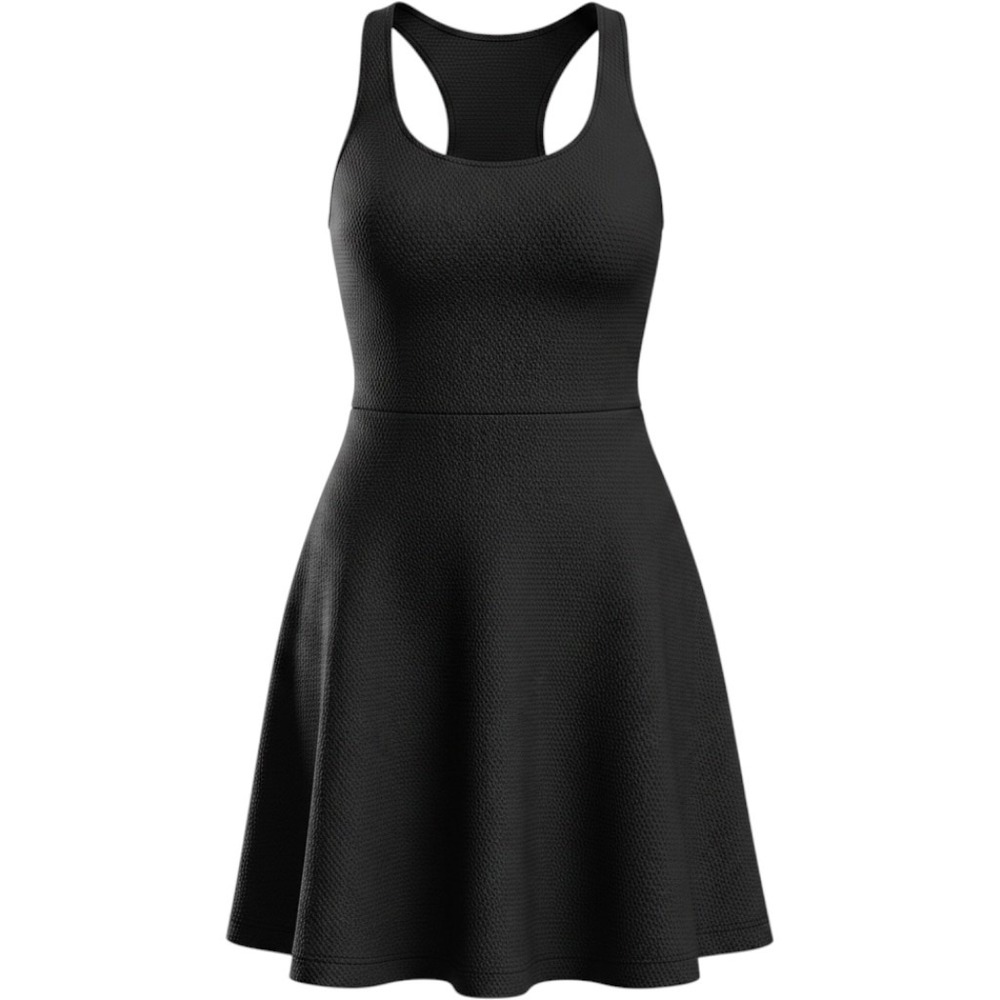 J.Crew Black Textured Pique Racerback Dress Size 0